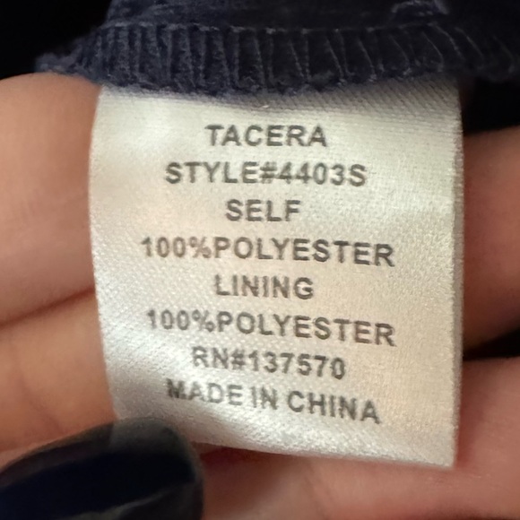 Francesca’s Navy Blue & Gold Sequin Dress - Picture 5 of 6